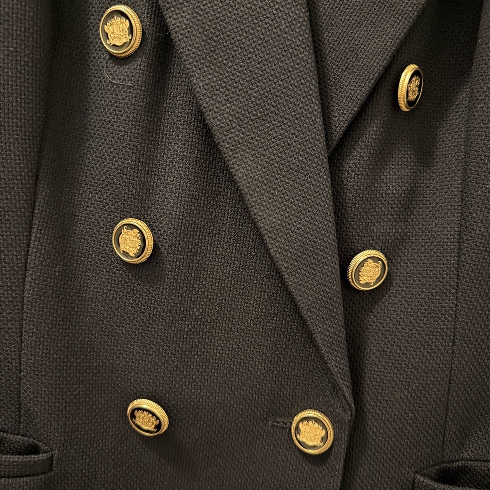 Zara Classic Navy Blazer with Gold Buttons - Picture 4 of 4
